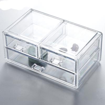 China Fashion Good Quality Clear Acrylic Cosmetic Organizer Makeup Box for sale