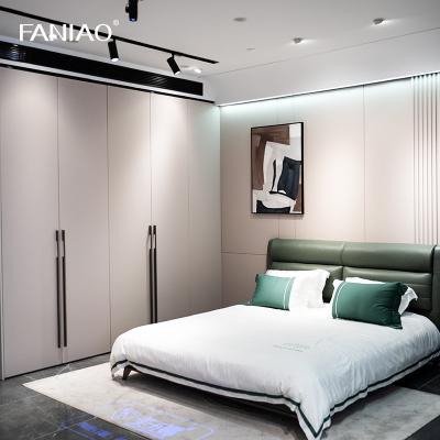 China Modern Minimalist Customized Wardrobe Closet PET Bedroom Wardrobe Closet for sale