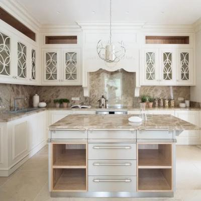 China Modern Designs High End Affordable Custom Furniture Small Full White L Shaped Melamine Kitchen Cabinets for sale