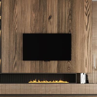 China Luxury Tv Cabinet Wooden Tv Cabinet With Fireplace Wall Unit Tv Cabinet Modern Design for sale