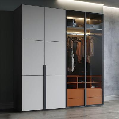 China High End Clothes Cabinet Wardrobe Closets Customized Luxury Bedroom Big Wooden Walk in Closet for sale