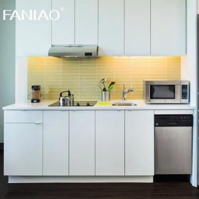 China Modern Full Kitchen Cabinets For Small Spaces Kitchenette For Apartments Modular Melamine Kitchen Cupboards for sale