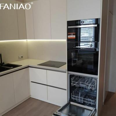 China Apartment Kitchen Cabinets For Small Spaces Melamine Hotel Room Small Kitchen Cabinets for Builders for sale