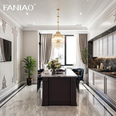 China Modern Lacquer Kitchen Cabinet Modern Villa Lacquer Kitchen Cabinet for sale