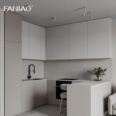 China Contemporary Kitchen Cabinets For Supplier Apartment Modular Pantry Custom Modern Wood Kitchen Cabinet for sale