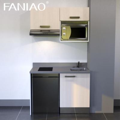 China Modern Small Kitchen Cabinets With Single Bowl Sink for Small Room Apartment Design for sale