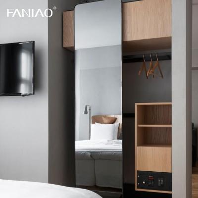 China Hotel Apartment Modern Style Wooden Furniture Bedroom Wardrobe for Building Project for sale