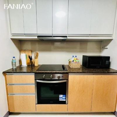 China Lacquer Small Kitchen Cabinets Solid Wood All In One Mini Kitchenette for Hotel Project for sale