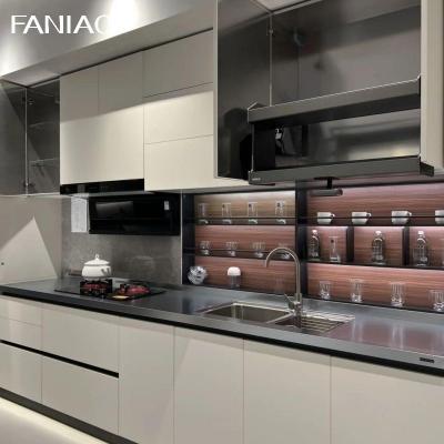 China Customized Smart Design Modern Kitchen Cabinet White Color And Modular Storage Cabinet Unit for sale