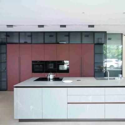 China New Arrival Modern Luxury Solid Wood Kitchen Cabinets & Living Room Furniture for Custom Villas for sale