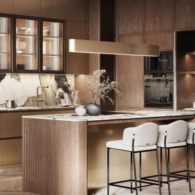 China Wholesale Custom Modern Kitchen Design Cheap Simple Kitchen Cabinets Wooden Kitchen Set for sale
