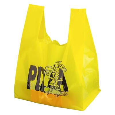 China Recyclable Custom Printed Logo T Shirt Plastic Packaging Bag For Food Package for sale