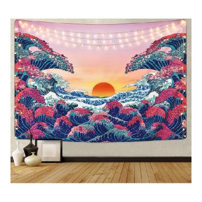 China Wholesale Minimalist Digital Esoteric Plants Elephant Printing Posters Living Room Decor Tapestry Bohemian Home Blanket for sale