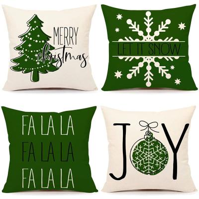 China Anti-static Custom Home Decorative Cushion Cover Washable Nordic Christmas Tile Blanket Blanket 45*45cm for sale