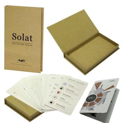 China Handmade Book Shaped Paper Packaging Box With Magnetic Closure Gift Box With Card for sale