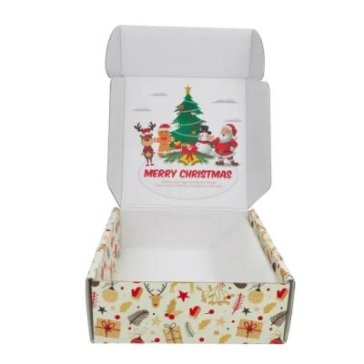 China Handmade Custom Luxury Corrugated Foldable Christmas Gift Packaging Paper Box for sale