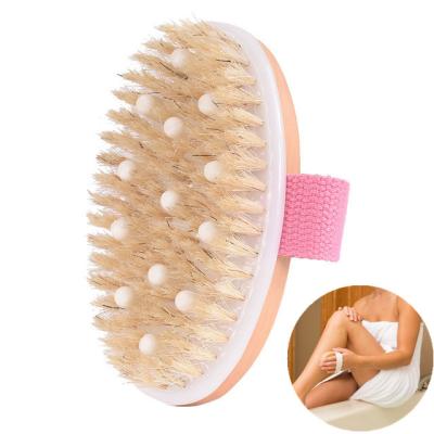 China EXFOLIATE New PPR Pearl Bristle Bath Brush Body Massager Soft Skin Scrubber Deep Cleansing Brushes For Body for sale