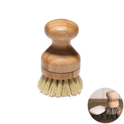 China Sustainable Detachable Bamboo Kitchen Cleaning Brush Dish Cleaning Brush for sale