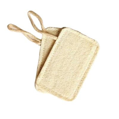 China Sustainable Biodegradable Rectangle Tableware Kitchen Cleaning Loofah Sponge for sale