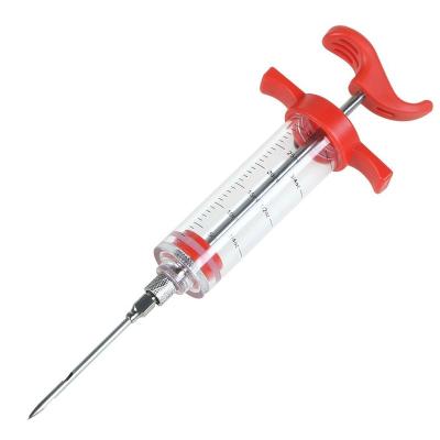 China Viable Wholesale Turkey Chicken Meat Seasoning Sauce Flavor Syringe Marinade Injector Barbecue Syringe for sale