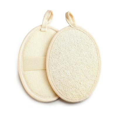 China All Natural 100% Natural Biodegradable Loofah Sponge Loofah Scrubber 16*11cm Natural Bath Shower Raw for sale