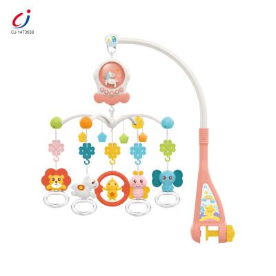 China Hanging Bell Battery Operated Plastic Sleep Crib Toy Infant Crib Musical Baby Soothing Mobile for sale