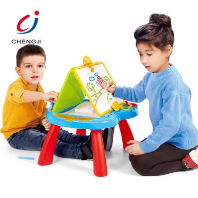 China Plastic 47cm Kids Drawing Writing Board , Ondesk Painting Game Kids Learning Drawing Board for sale