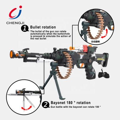 China Toy New Electronic Item Super Infrared Laser Carryover Shooting Electric Plastic Sniper Rifle Children Play Gun for sale