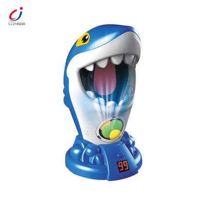 China Electric Ball CJ-2146246 Children Competition Game Toy Eva Soft Bullet Gun Moving Aim Shark Shoot Animal for sale