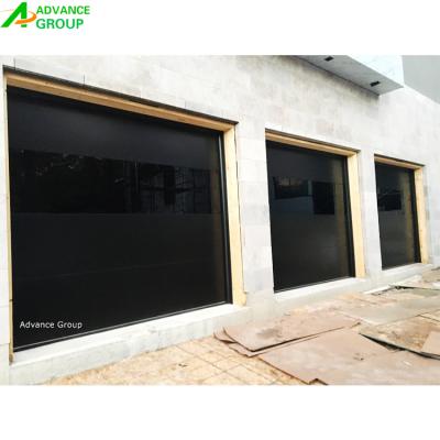 China Modern High Stability Frameless Mirror Reflection Garage Door, Glass Mirror Garage Door With Good Price for sale