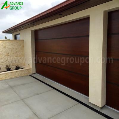 China Sliding Wood Grain Garage Door With Good Price for sale