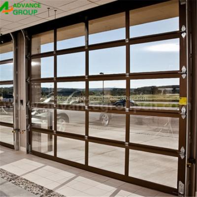 China Automatic AD - price GLS1809 leaded glass door inserts aluminum glass panel garage door prices for sale for sale