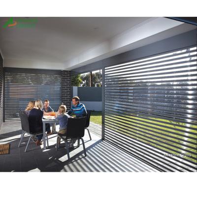 China 2021 Hot Selling Modern Electric Polycarbonate Sliding Door , Transparent Roller Shutter For Commercial for sale