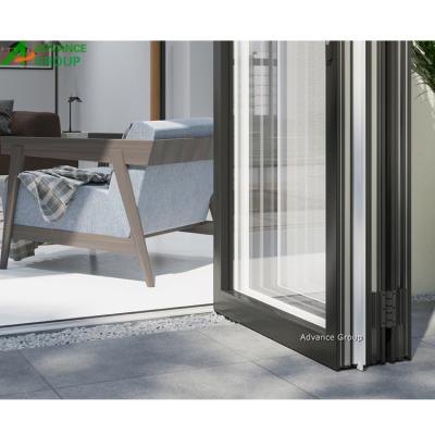 China Modern American Standard Aluminum Bi Fold Door For Balcony for sale