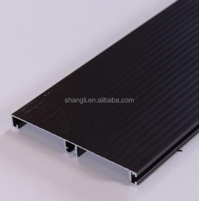 China Modern Easily Install And Reuse Kitchen Pedestal Waterproofing Anodized Brushed Aluminum Skirting Board for sale