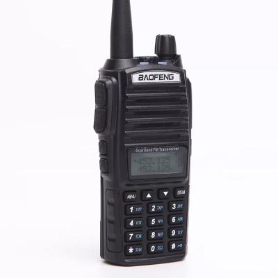 China Outdoor high quality 8W UHF VHF dual band two way radio, long range 8km talkie network radio walkie talkie baofeng UV82 handheld for sale