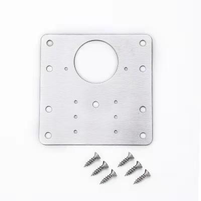 China Stainless steel hinge repair plate cabinet door repair and installation fixing piece wardrobe door from timber manufacturer direct sale for sale