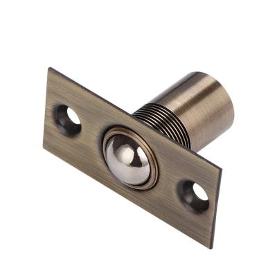 China Factory Direct Sale Modern Door Security Roller Latch Flush Bolt Cabinet Contact Hook Door Stopper Brass for sale