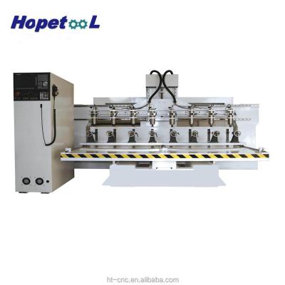 China Garment Shops Full Automatic Wood CNC Router Furniture Production Line With Drill Cutting Center for sale