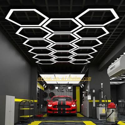 China Warehouse Aoying Factory High Performance Aluminum Garage and Workshop Hexagon Led Light Detailing Work Light for sale