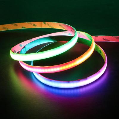 China Aoying 8MM Residential Soft Flexible Cob Led Strip Cob RGB Led Strip Light for sale