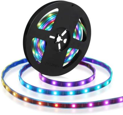 China Residential Sports Stadiums Hotel Garden Aoying WS2812b RGB Led Strip Digital DMX Digital LED Strip Full Color Flexible Dream ip30/ip65/ip67 for sale