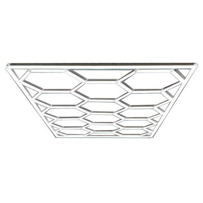 China AOYING Decoration Style Hot Honeycomb Products Light Bar Hexagrid Auto Detailing Lighting For Car Wash Station Garage Ceiling Design for sale