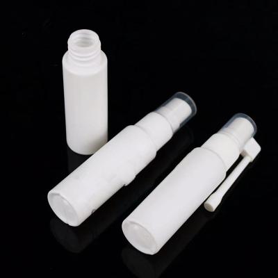 China Wholesale Personal Care 5ml 10ml 20ml 30ml Long Spout Mouth Spray Mouth Spray Bottle Medical White Plastic Bottle for sale