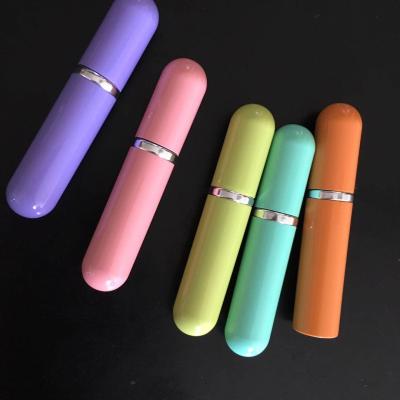 China Colorful Luxury Aluminum Perfume Atomizer Sample Spray High Quality Personal Care Travel Free OEM Acceptable for sale