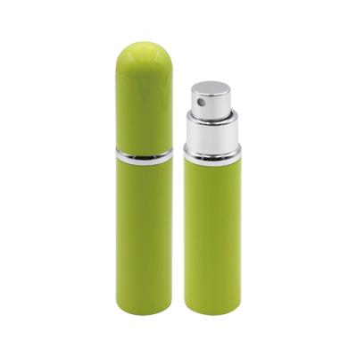 China Skin Care Packaging Candy Color 5ml Mist Spray Perfume Bottle Personal Fine Aluminum Material Perfumes for sale