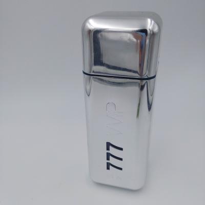 China Just according to customers shape design new square magnet lid man used aluminum perfume spray bottle 100ml for sale