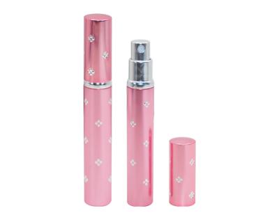 China Aluminum spray bottle 5ml silm laser dot shine outdoor colorful personal care JZC perfume travel atomizer for sale