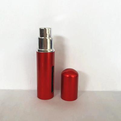 China JZC Mini Travel Cosmetic Atomizer Refillable Pocket Perfume Bottle Red Color 5ml 10ml Round Shape for sale