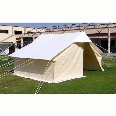 China Straight Tying Type Safe And Reliable Outdoor Canvas Refugee Bell Tent For Sale for sale